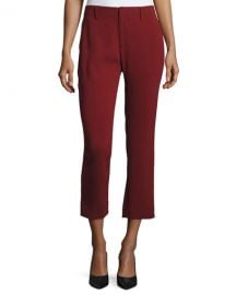 Milly Stretch Crepe Cigarette Pants   Neiman Marcus at Neiman Marcus